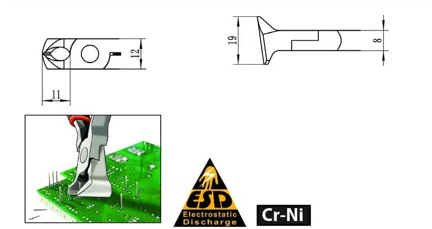 Mini internal bending pliers - Image 2