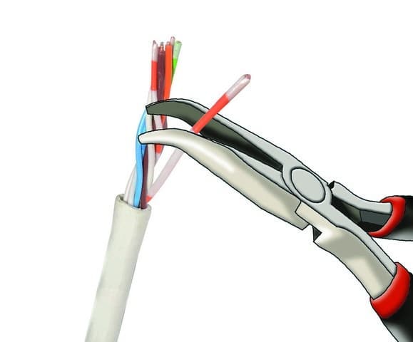 Curved nose pliers with smooth jaws - Image 3