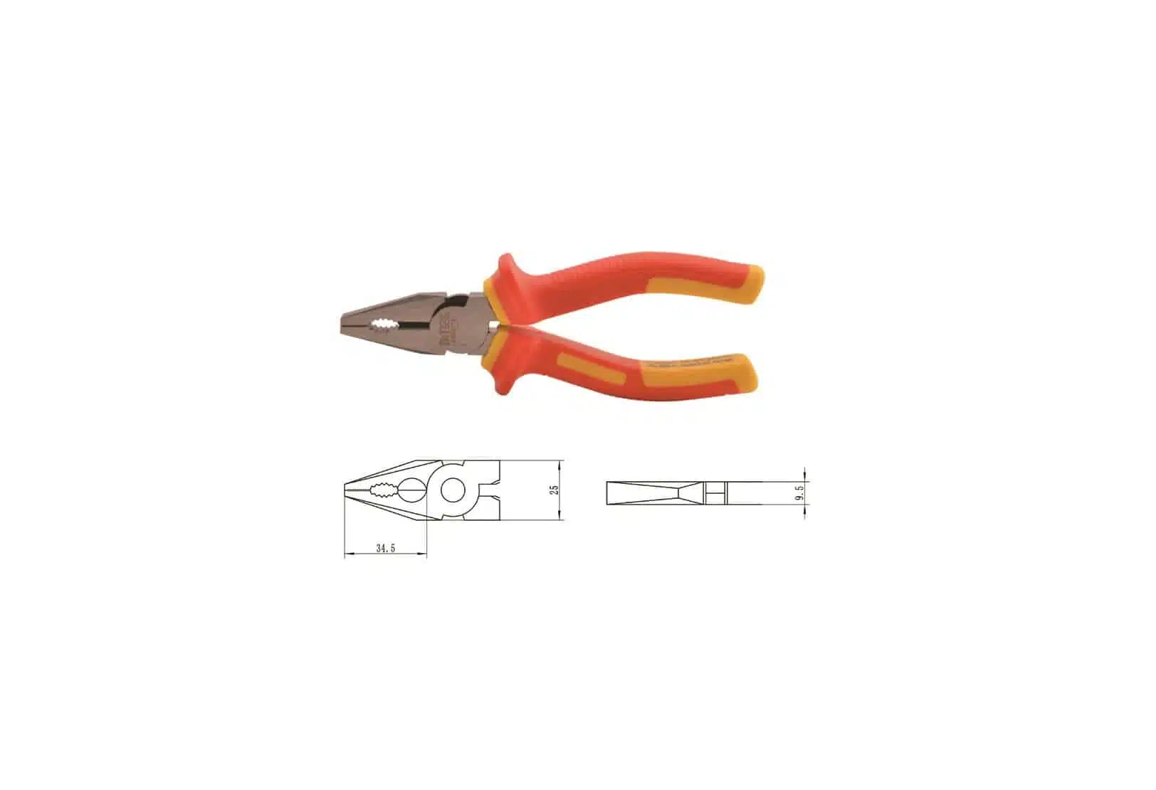 Thick insulation pliers