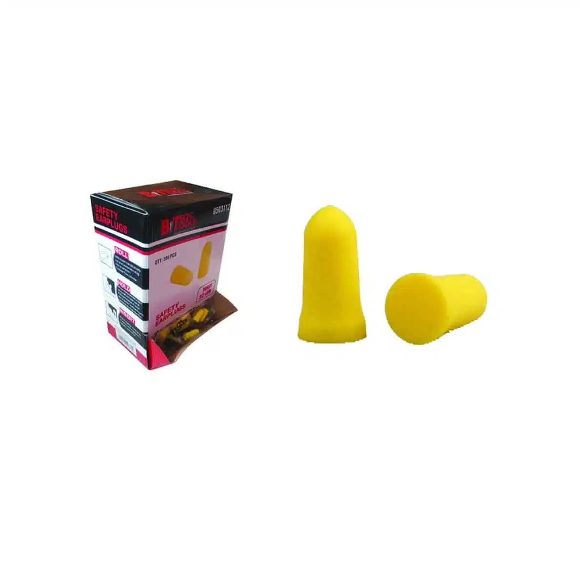 Yellow earplugs