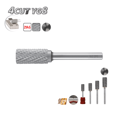 YG8 Rotary File Full Cone 4CUT ZYA-S B.Tech 0508733