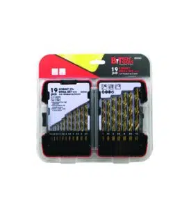 Drill Bit Set M35 COBALT 8% (Sizes Each 0.5) - 19 pcs B.tech 0504063