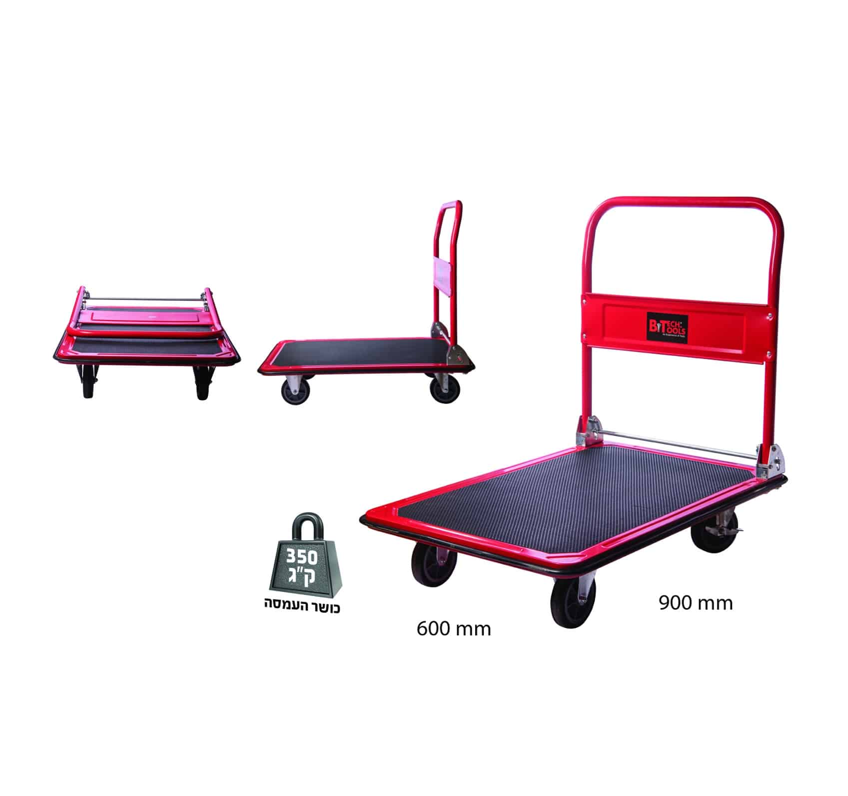Folding platform cart, load capacity 350 kg - Image 2