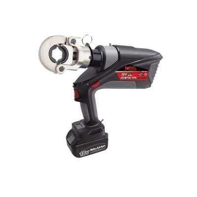 Rechargeable cable lug crimper 18V DIN Lithium for copper and aluminum, crimping capacity 60KN B.Tech 0501252