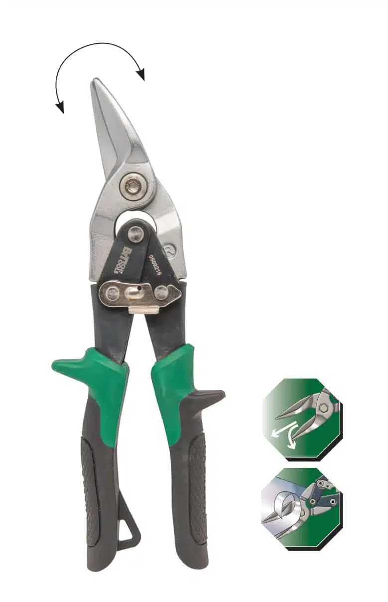 Tin snips - one-handed opening and closing 8 inches - Image 3