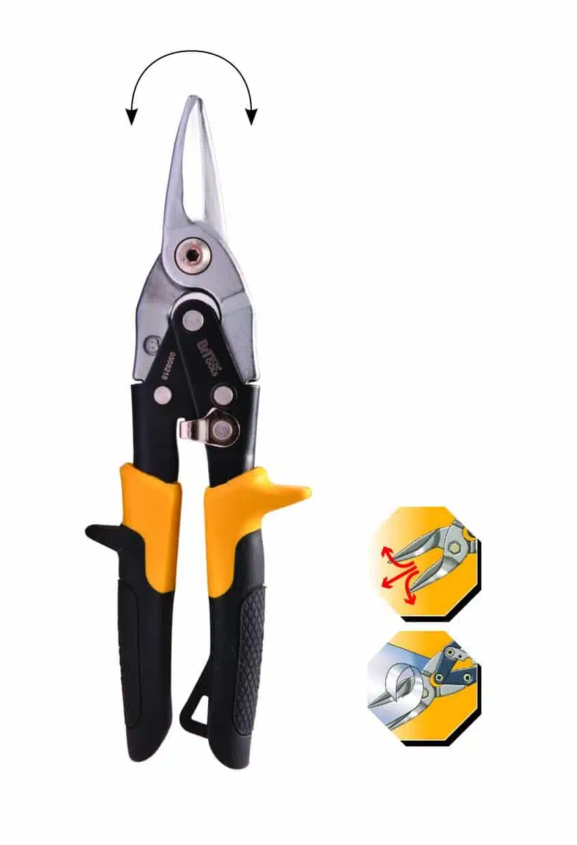 Tin snips - one-handed opening and closing 8 inches - Image 2