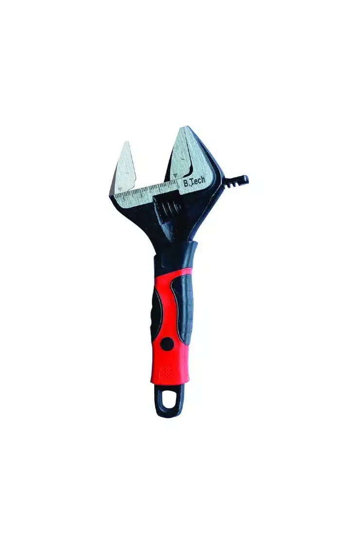 Long jaw adjustable wrench - B.Tech Tools