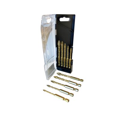 Original 3X 4T Impact Drill Bit Set Spiral 5 pcs B.tech 0504542