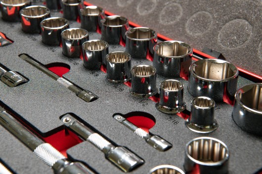 Socket and accessory set 135 pieces inches and mm DR 1/4"+3/8"+1/2" combined with deep sockets - Image 9