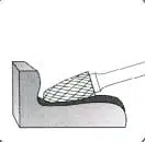 2CUT rotating hand file for aluminum, double cut - Image 3