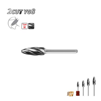 Rotary file and hand file for aluminum 2CUT double cut B.Tech 0508789