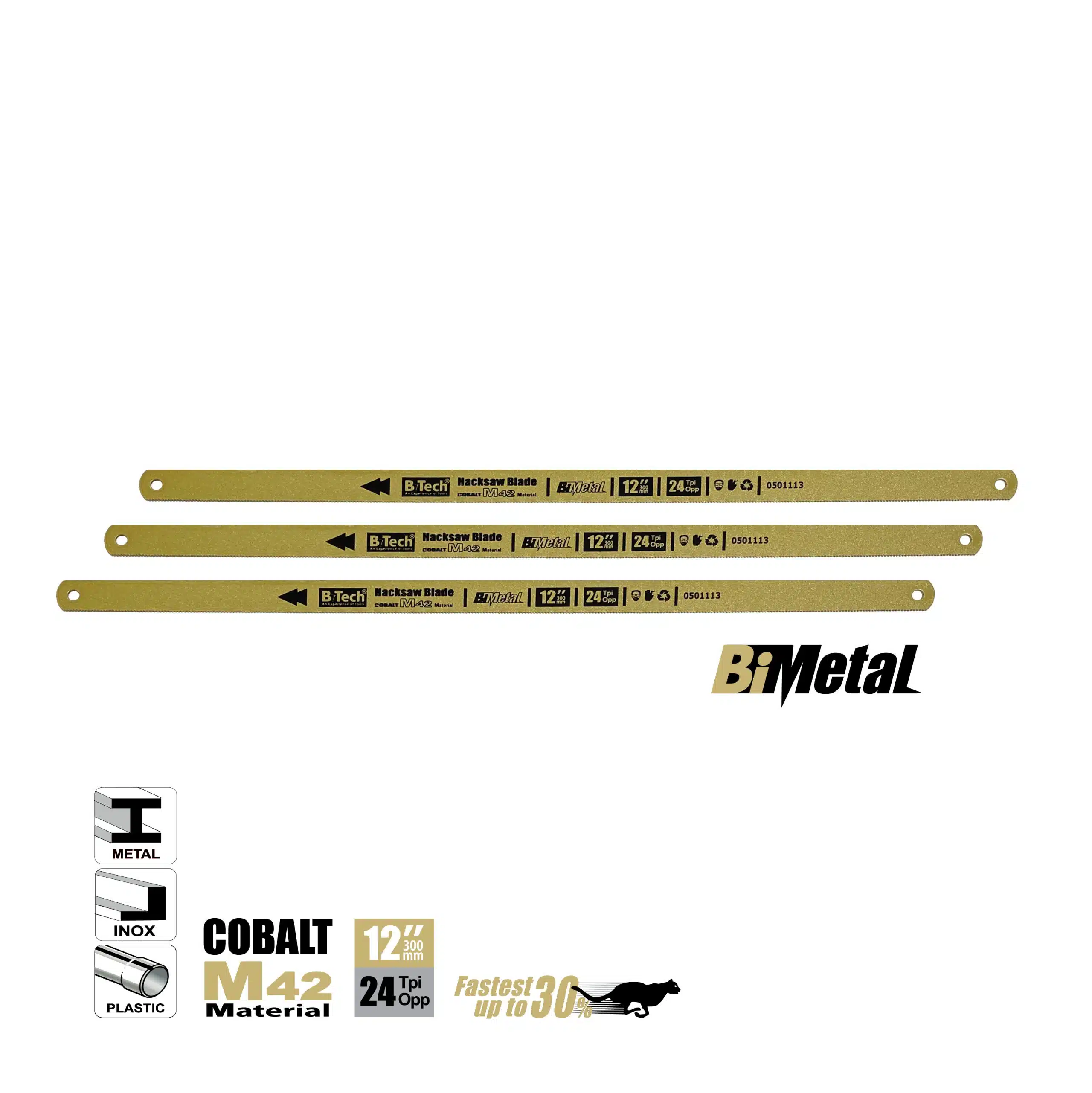 B.Tech 12" HSS Super Cobalt 8% M42 Reciprocating Saw - Image 5