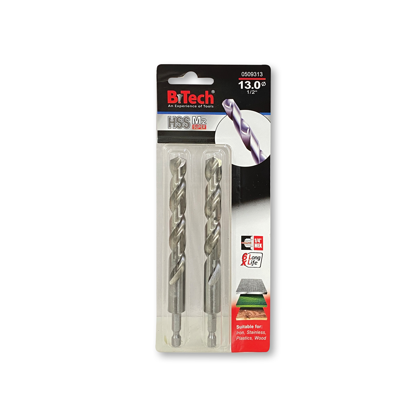 Double impact drill bit for iron and stainless steel HSS M2 SUPER - Image 4